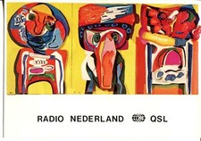 1 x QSL Card Radio Nederland via Madagascar fr 11740 - 1983 (Karel Appel) ≠ Q019