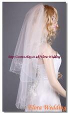 SALE 2-Tier BRIDAL WEDDING Fingertip length VEIL with Diamante/Rhinestone,13