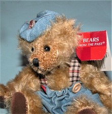 Russ Berrie plush Bears From the Past  #100344"Jimbles" NEW, mohair country 7 in