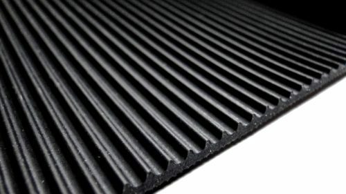 Black fine ribbed - black,