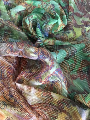 Paisley metallic striped - paisley,