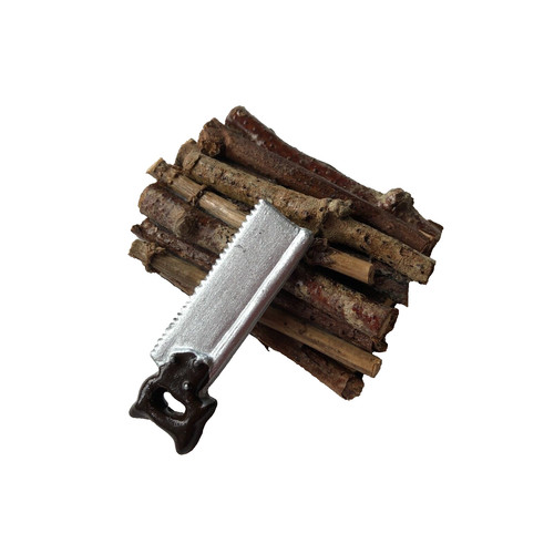 Dolls house hand saw back - dolls,