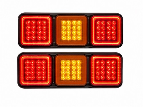 Led rear trailer lights - 2x,
