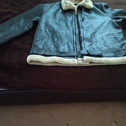 Mens raf aviator sheep skin - b3,