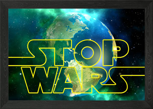 Stop wars framed wall art - stop,