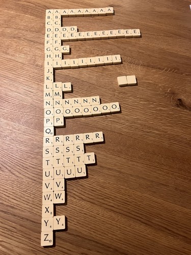 Scrabble original spare tiles - original,