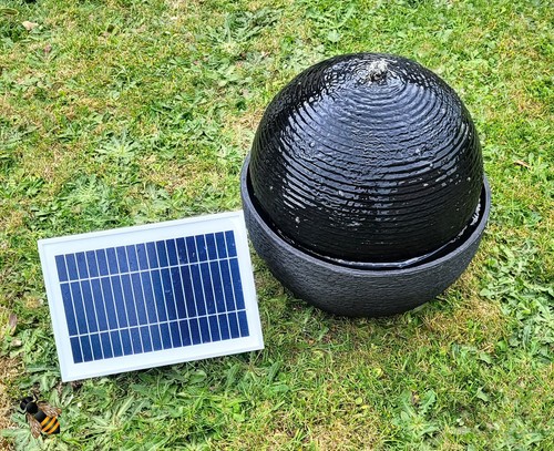Solar water feature - solar,