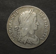 CHARLES II. 1663 CROWN. NO
