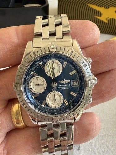 Breitling chronomat blue face - breitling,