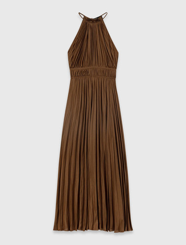 Maje satin halterneck - maje,