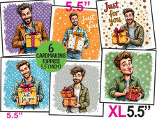 Male Card TOPPERS Cardmaking