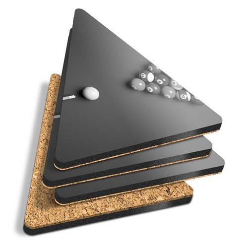 Triangle coasters bw - coasters,