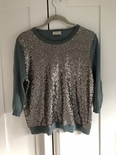 Wrap London blue Sequin top