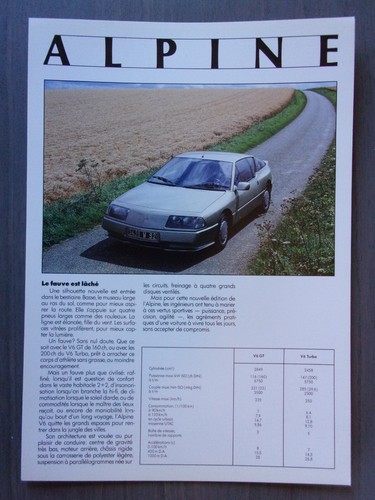 Renault alpine gta v6 - renault,
