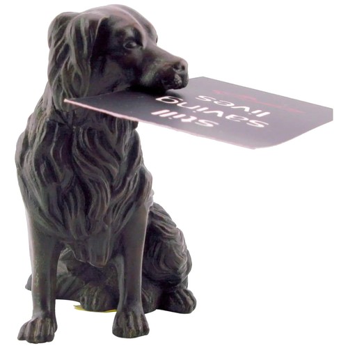 19th century bronze spaniel - bronze,