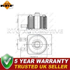 NRF Oil Cooler Fits Peugeot