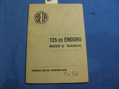 125cc enduro rider manual - enduro, rider's