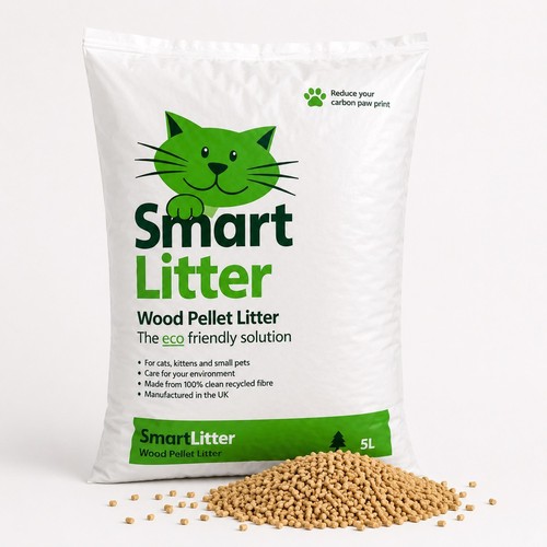 Smart cat litter wood pellets - smart,