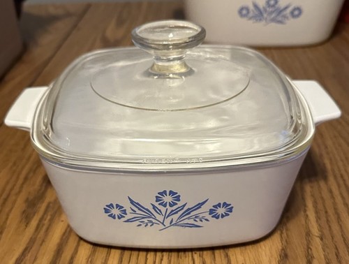 Vintage corning ware - corning, blue