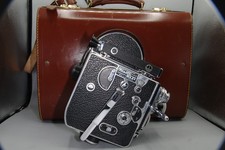 Bolex H-16 Supreme 16mm Camera + Pizar 26mm + Wollensak 15mm + Case