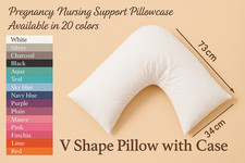 New V Shaped Orthopedic Pillow with Following Color Free Polycotton Pillowcase
