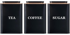 Tea Coffee Sugar Canisters Set