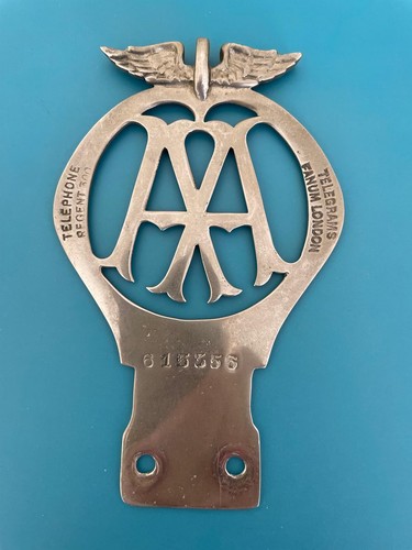 Brass car badge - brass,