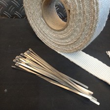 GARAGE CLEAROUT QUALITY HEAT SHIELD TURBO INSULATION EXHAUST WRAP 50MM WITH TIES