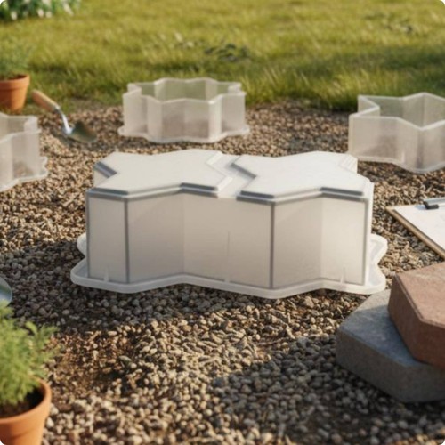 Plastic paver mold - plastic,