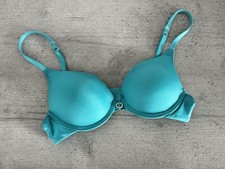 Maximise Your Assets Women's Padded Bra Size 32B Turquoise Pushup Bra