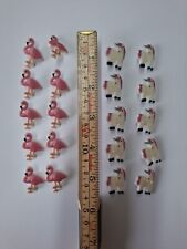 Novelty Buttons Flamingos And