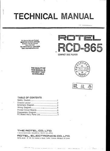 Rotel rcd 865 player owners - rcd-865,
