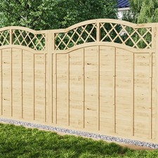 6FT Wide Wooden Garden Fence