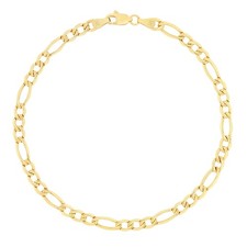 14K Yellow Gold 3.5mm Figaro