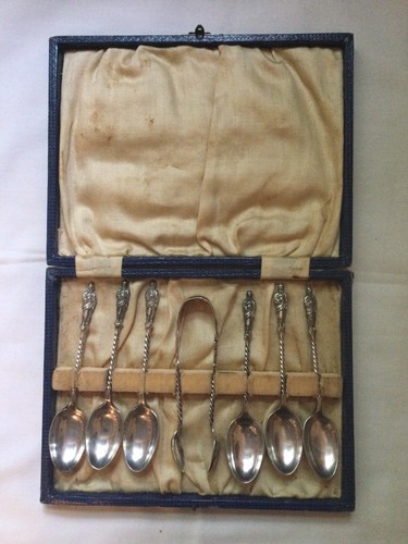 Set six silver plated - of,
