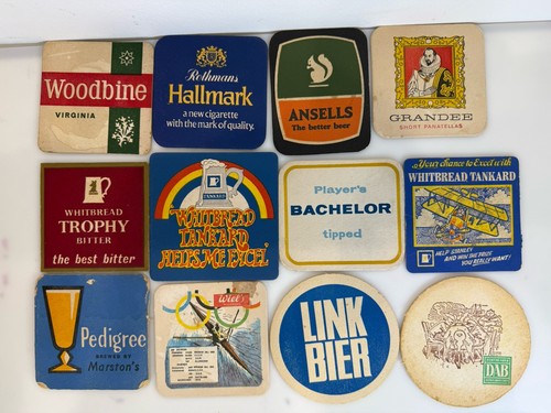 Vintage beer mats - beer, lager