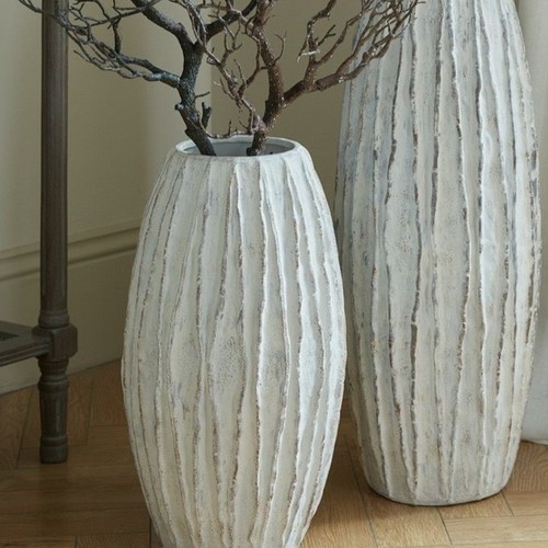Large ceramic vase textured - ceramic,