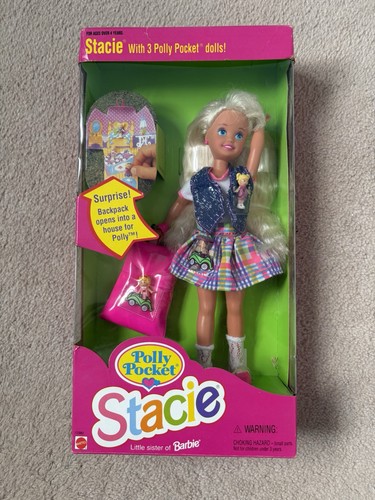 Polly pocket stacie barbie mib - pocket,