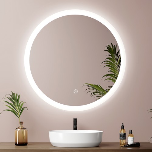 Round bathroom mirror with - bathroom, 3