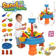 SAND AND WATER TABLE WATERING CAN & SPADE & MORE KIDS GARDEN SANDPIT TOY SET 316