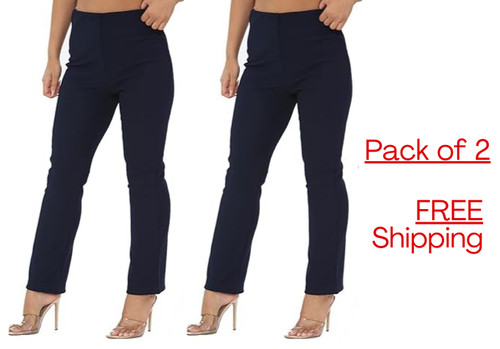 Pack womens bootleg trousers - 2,