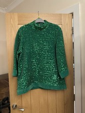 Zara Emerald Green Sequin