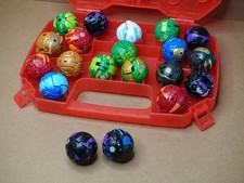 GENUINE Bakugan 20x Battle Brawlers in Carry Case