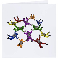 'Skydiving Formation' Greeting Cards (GC036260)
