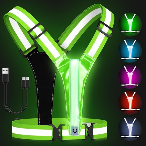 Adjustable led reflective vest - adjustable,