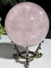 Large 359g Beautiful High Quality Rose Quartz Sphere Crystal Ball Globe Stone