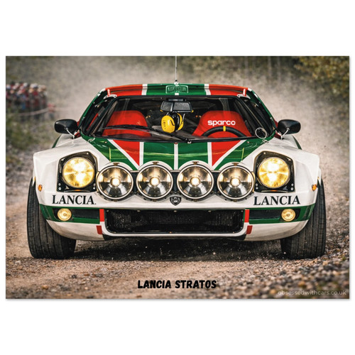 Lancia stratos poster rally - lancia,