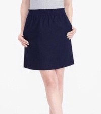 J Crew Navy Linen Blend Side