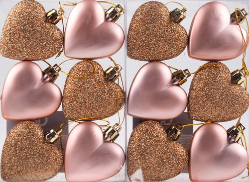 Love heart christmas - heart, baubles