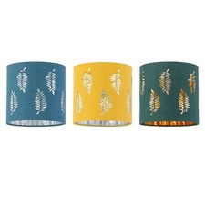 Modern 15cm Table Lamp Shade with Fern Leaf Cut Out Design